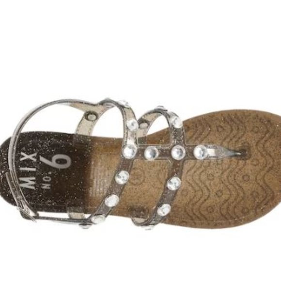Mix No. 6 Jayden Rhinestone Jelly Sandal - Kids' - Picture 7 of 9
